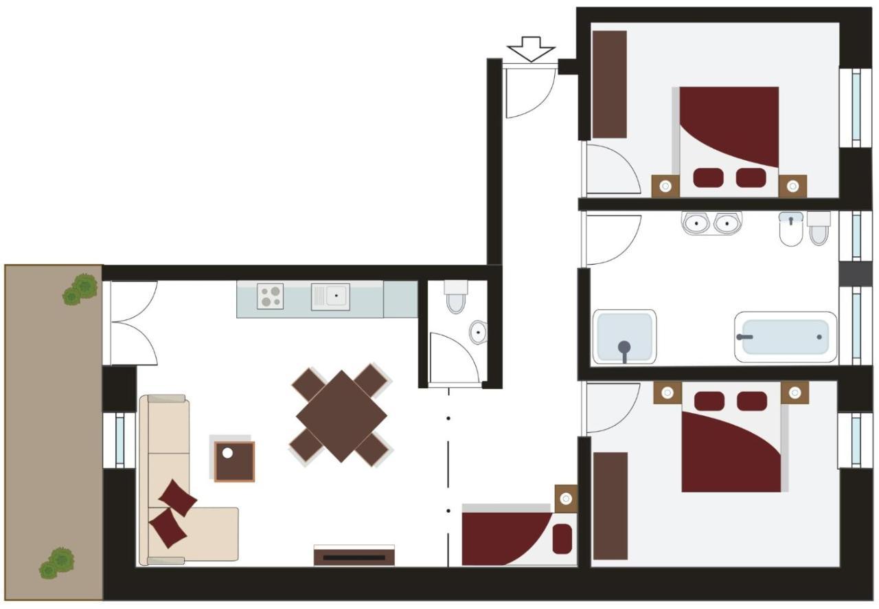 Tyrol Living & Cafe Apartment Nova Levante Ngoại thất bức ảnh