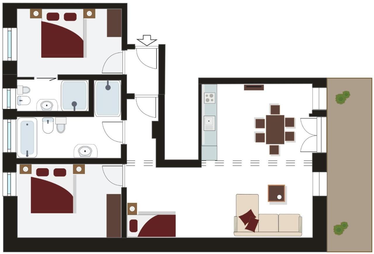 Tyrol Living & Cafe Apartment Nova Levante Ngoại thất bức ảnh
